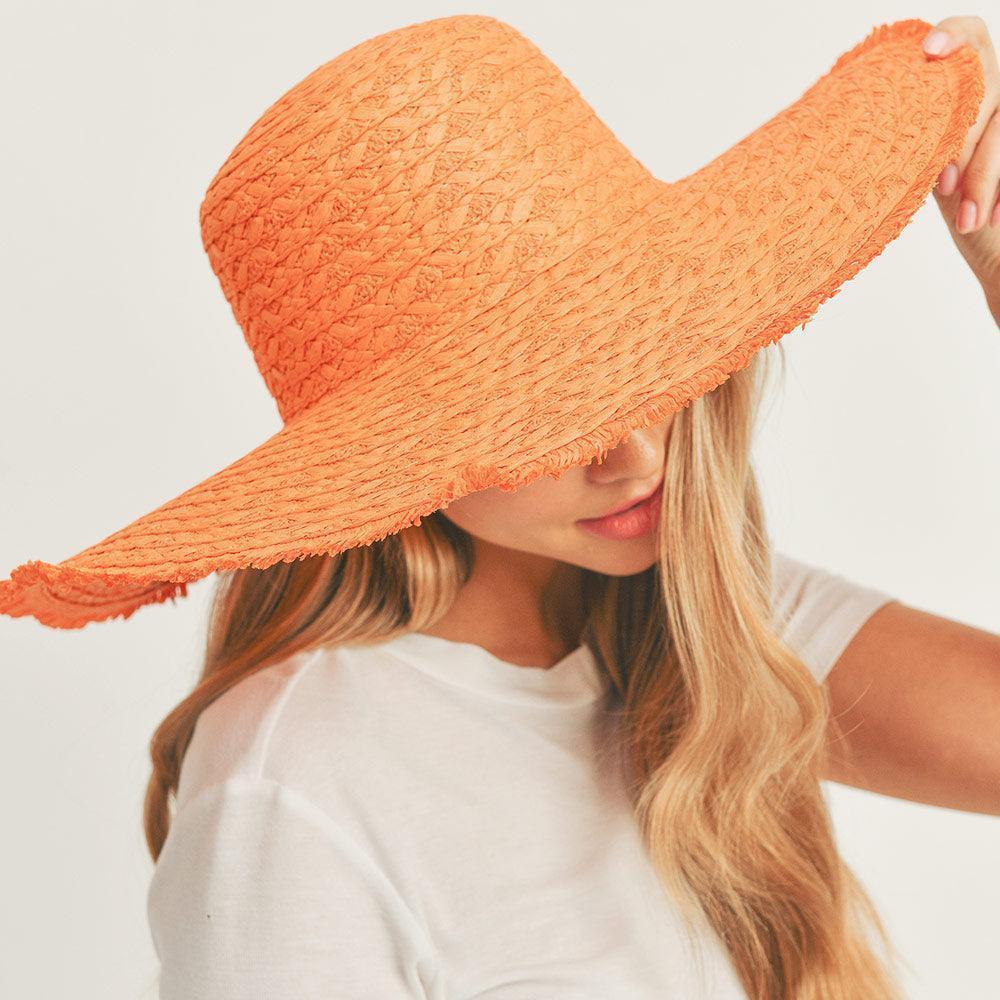 Trim Detailed Solid Straw Sun Hat - Jewelry Store by Erik Rayo