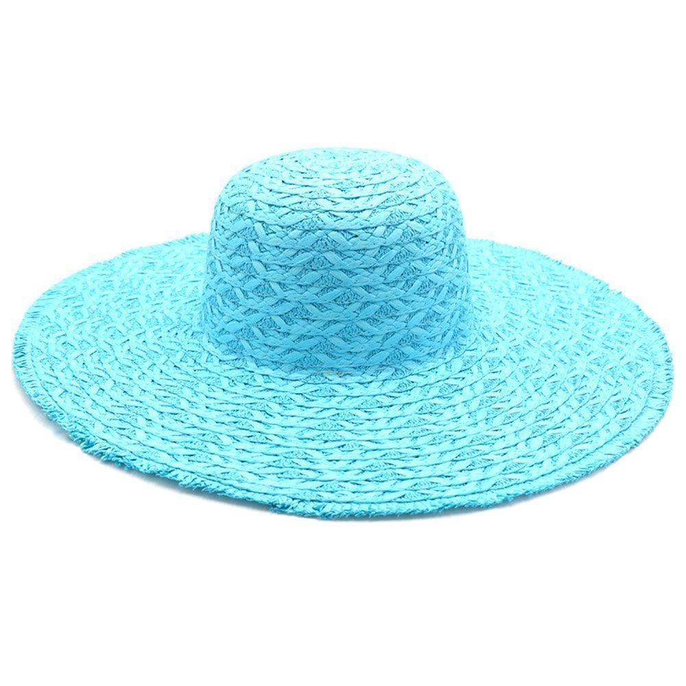Trim Detailed Solid Straw Sun Hat - Jewelry Store by Erik Rayo