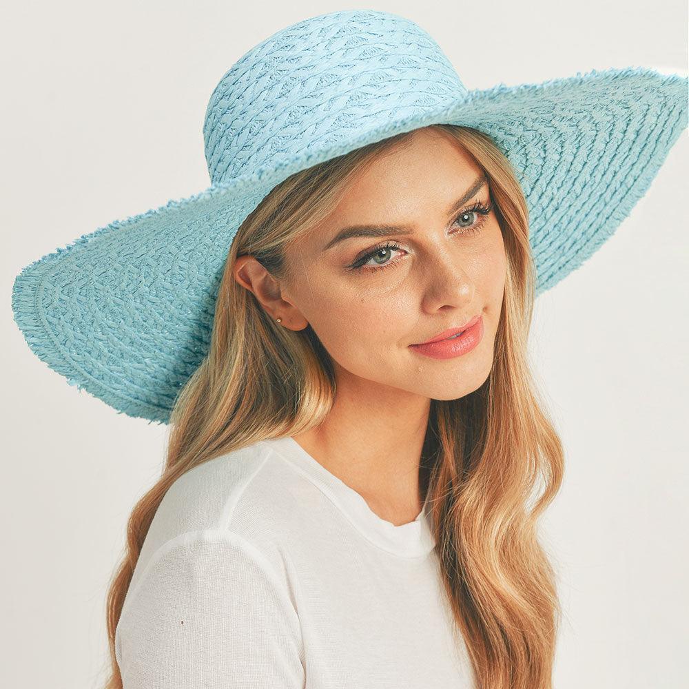 Trim Detailed Solid Straw Sun Hat - Jewelry Store by Erik Rayo