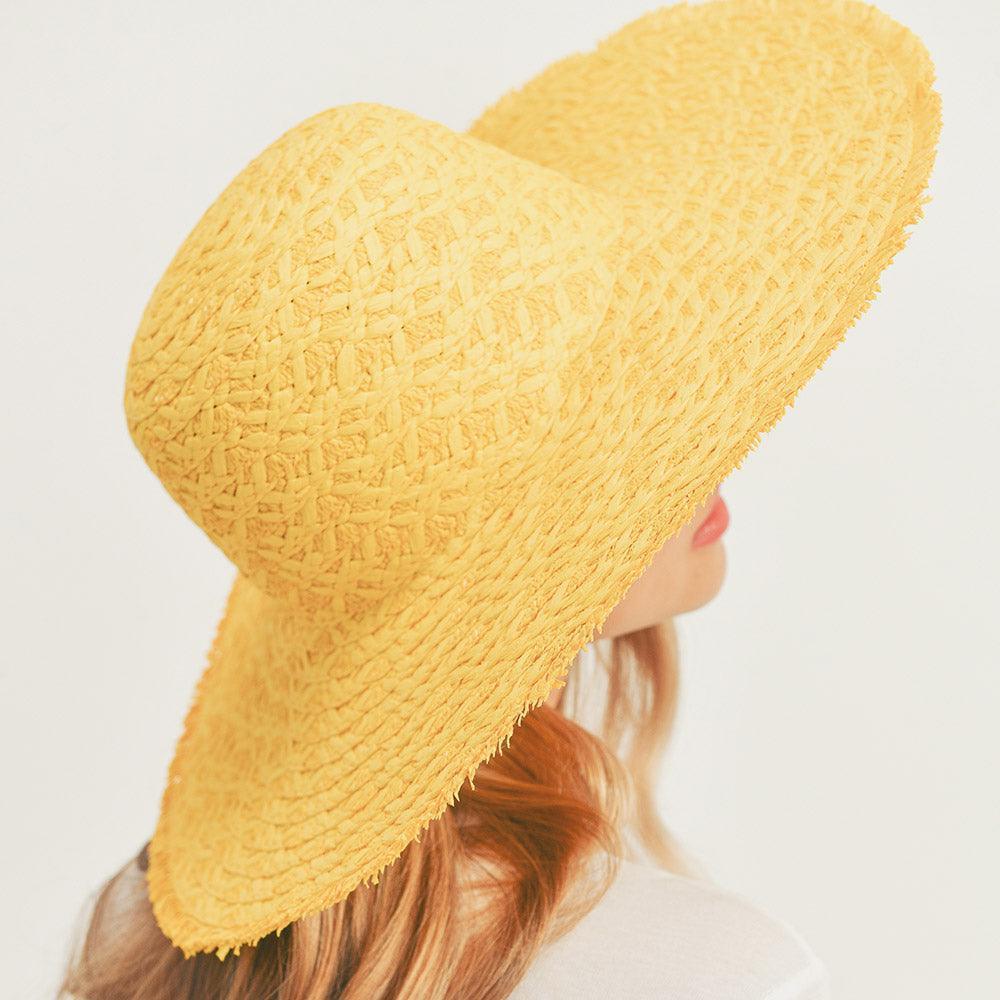Trim Detailed Solid Straw Sun Hat - Jewelry Store by Erik Rayo