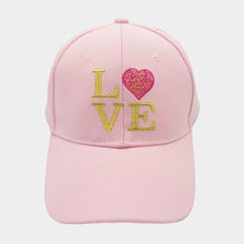 Load image into Gallery viewer, Love Message Leopard Patterned Heart Baseball Cap
