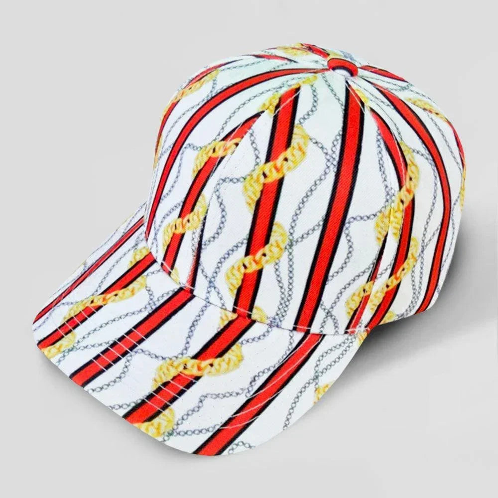 Chain Patterned Baseball Cap - Jewelry Store by Erik Rayo