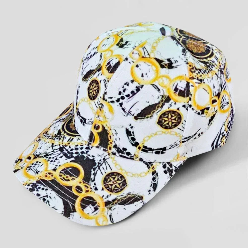 Chain Patterned Baseball Cap - Jewelry Store by Erik Rayo