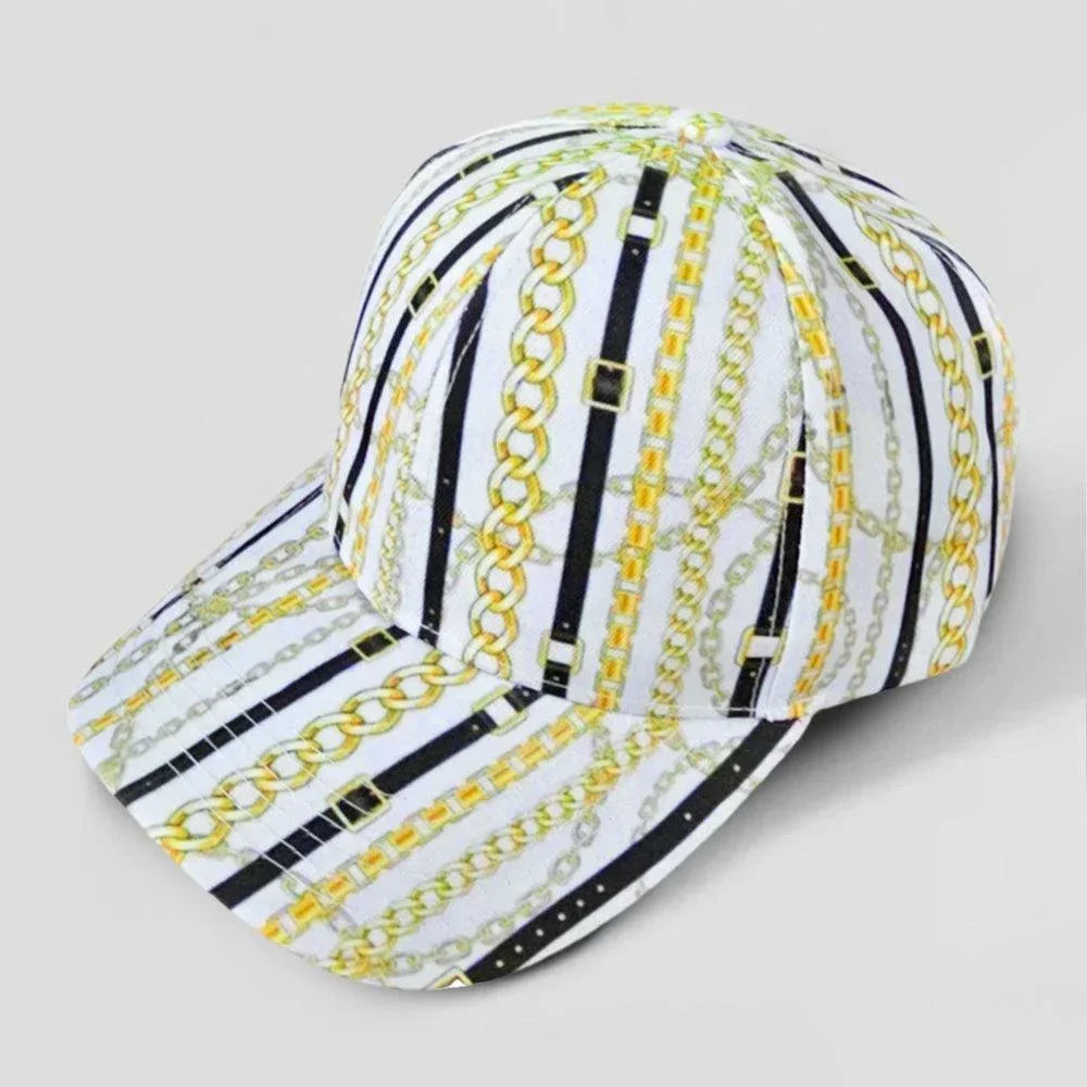 Chain Patterned Baseball Cap - Jewelry Store by Erik Rayo