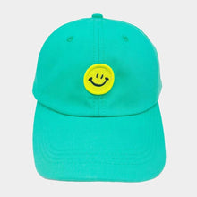 Load image into Gallery viewer, Smile Accented Solid Baseball Cap
