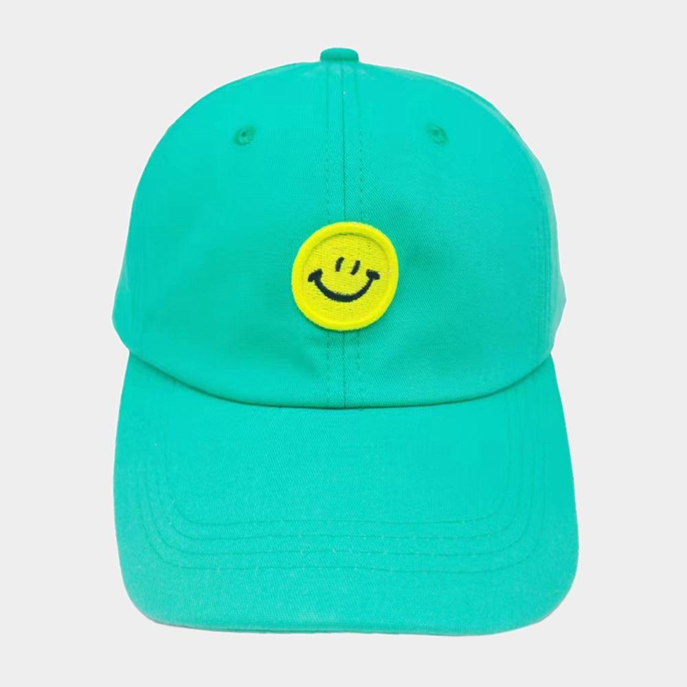 Smile Accented Solid Baseball Cap