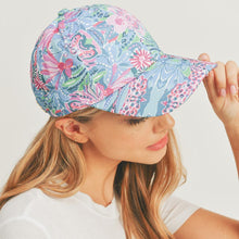 Load image into Gallery viewer, Abstract Floral Patterned Baseball Cap
