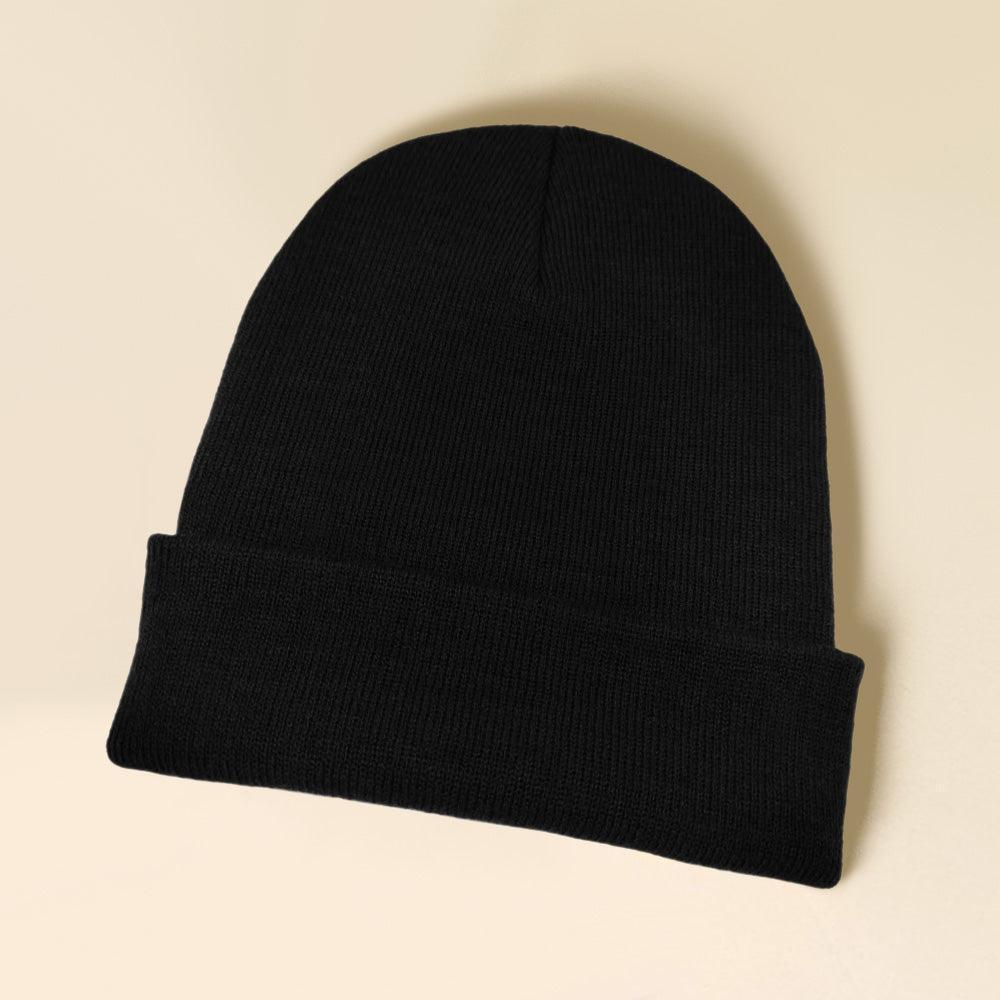 Solid Knit Beanie Hat - Jewelry Store by Erik Rayo