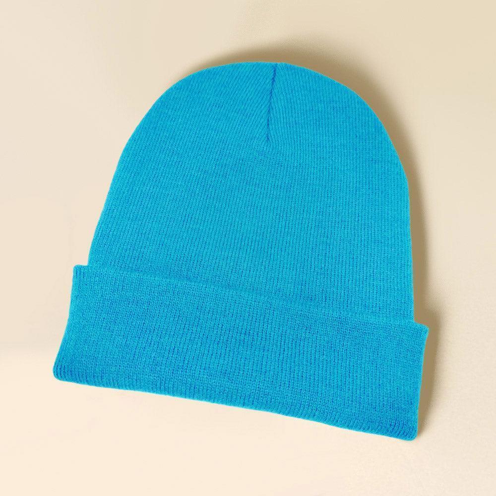 Solid Knit Beanie Hat - Jewelry Store by Erik Rayo