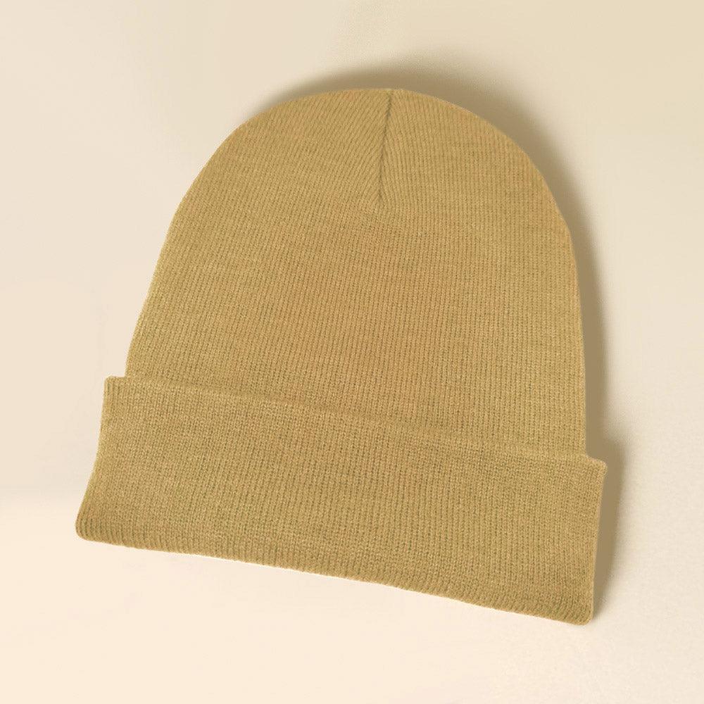 Solid Knit Beanie Hat - Jewelry Store by Erik Rayo