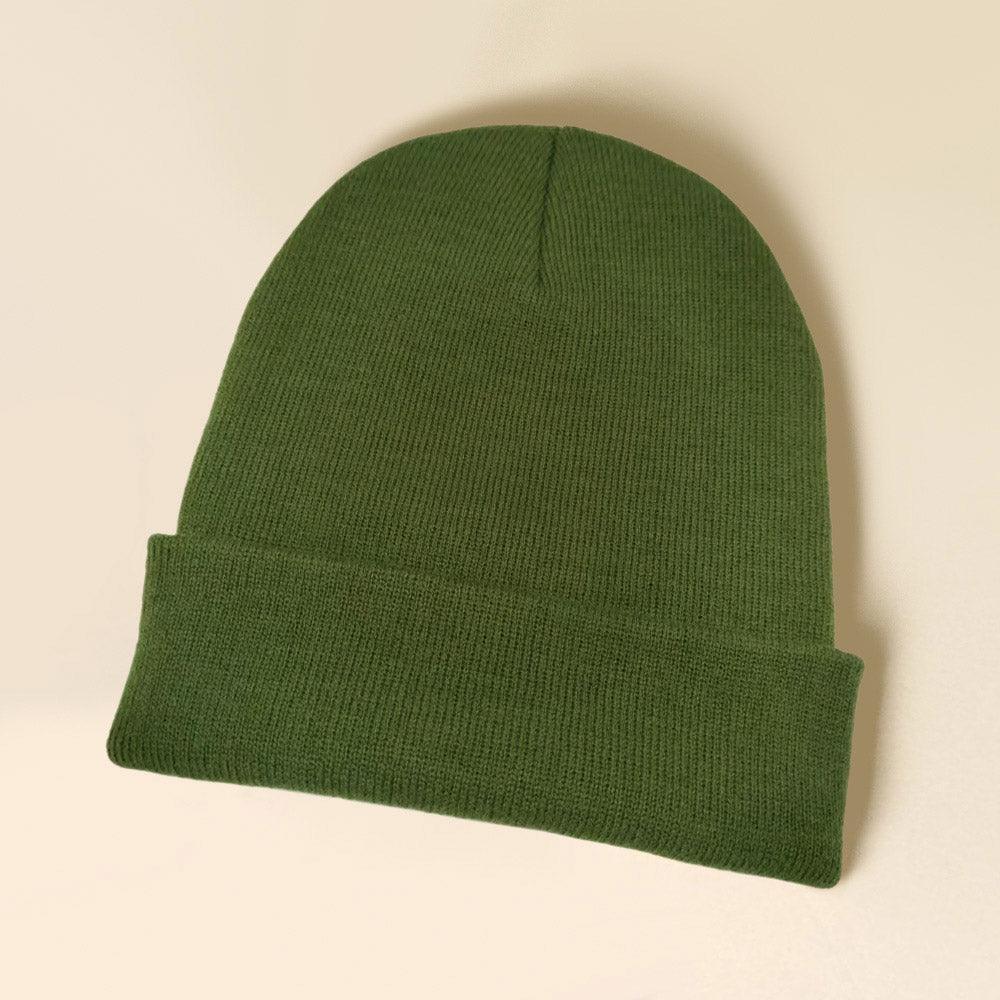 Solid Knit Beanie Hat - Jewelry Store by Erik Rayo