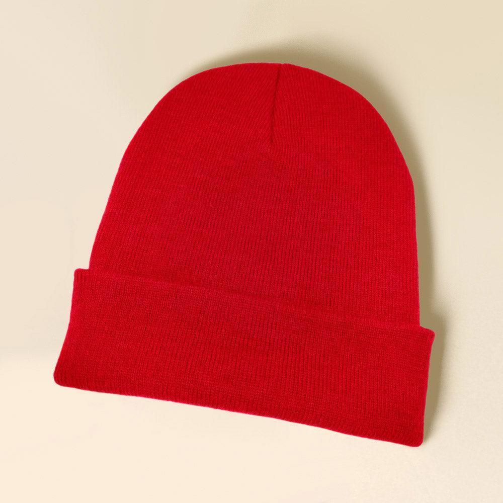 Solid Knit Beanie Hat - Jewelry Store by Erik Rayo