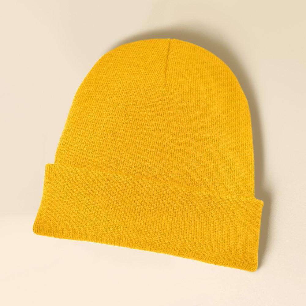 Solid Knit Beanie Hat - Jewelry Store by Erik Rayo