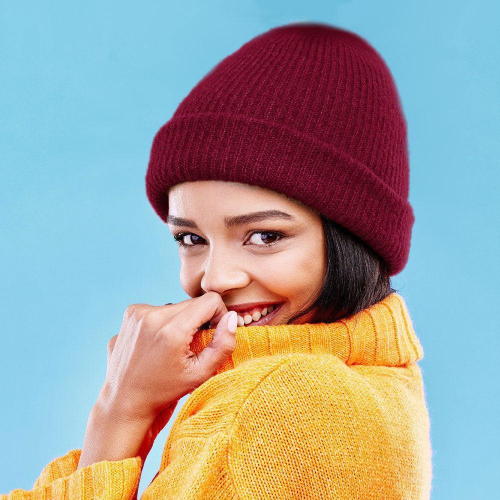 Solid Knit Beanie Hat - Jewelry Store by Erik Rayo