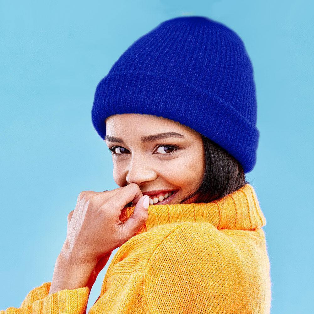 Solid Knit Beanie Hat - Jewelry Store by Erik Rayo