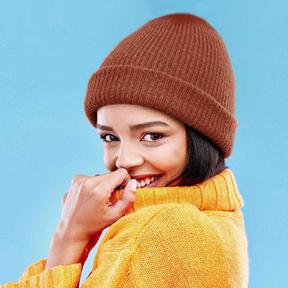 Solid Knit Beanie Hat - Jewelry Store by Erik Rayo