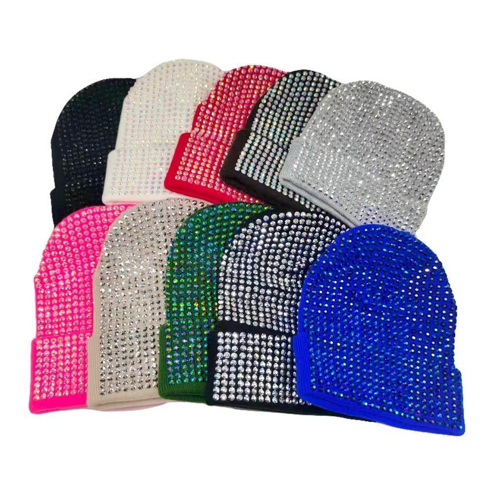 Studded Solid Knit Beanie Hat - Jewelry Store by Erik Rayo