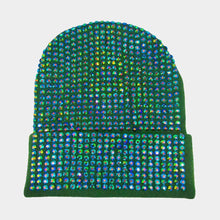 Load image into Gallery viewer, Studded Solid Knit Beanie Hat
