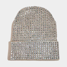 Load image into Gallery viewer, Studded Solid Knit Beanie Hat
