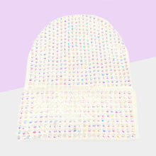 Load image into Gallery viewer, Studded Solid Knit Beanie Hat
