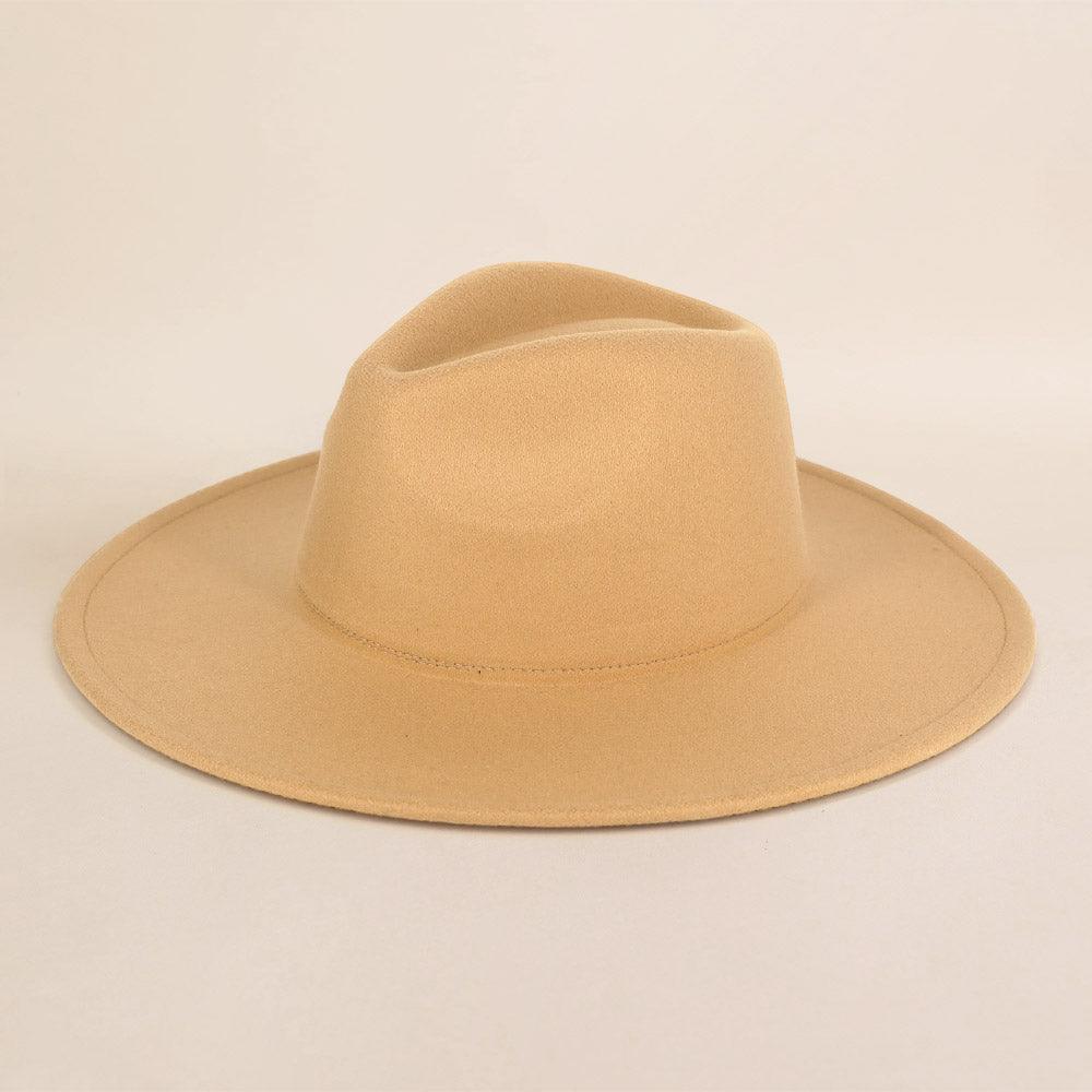 Solid Fedora Panama Hat