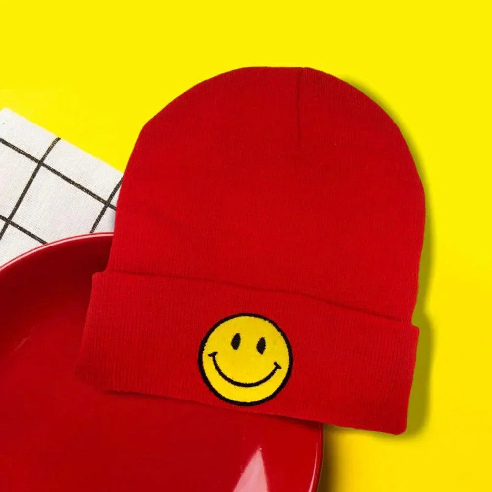 Smile Pointed Solid Knit Beanie Hat - Jewelry Store by Erik Rayo
