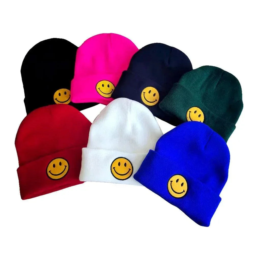 Smile Pointed Solid Knit Beanie Hat - Jewelry Store by Erik Rayo