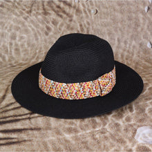 Load image into Gallery viewer, Multi Color Straw band Straw Hat
