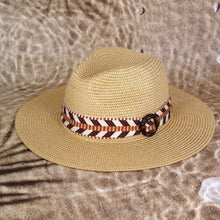 Load image into Gallery viewer, Aztec Pattern Band Straw Hat

