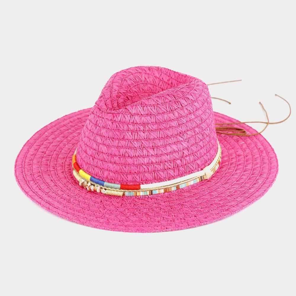 Multi Band Straw Sun Hat - Jewelry Store by Erik Rayo