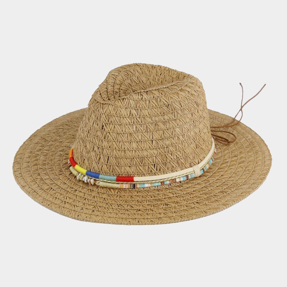 Multi Band Straw Sun Hat - Jewelry Store by Erik Rayo