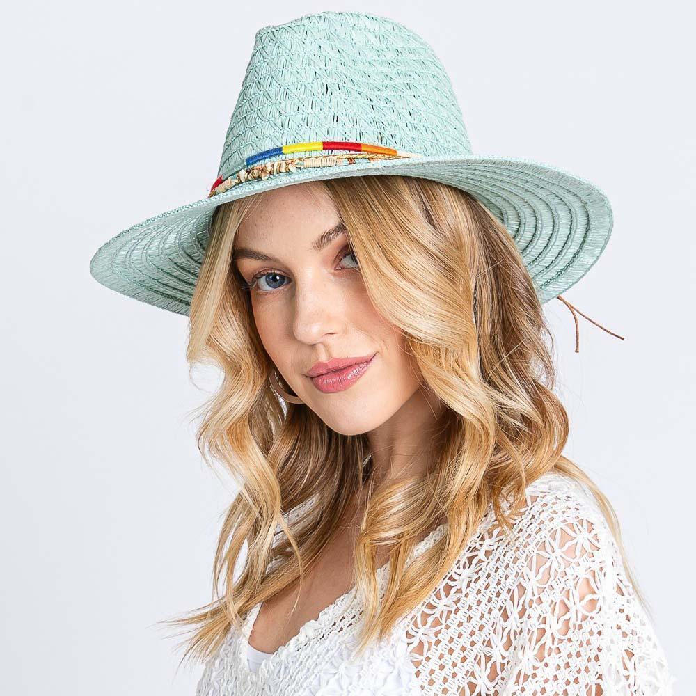 Multi Band Straw Sun Hat - Jewelry Store by Erik Rayo