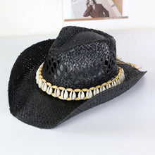 Load image into Gallery viewer, Seashells Band Cowboy Cowgirl Handmade Hat
