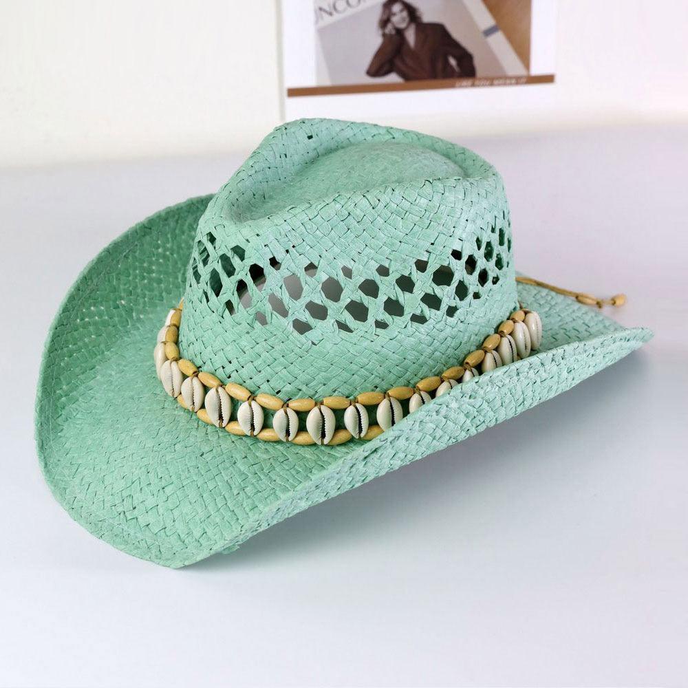 Seashells Band Cowboy Cowgirl Handmade Hat - Jewelry Store by Erik Rayo