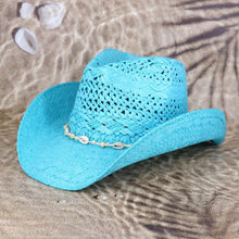 Load image into Gallery viewer, Bead Shells Band Cowboy Cowgirl Handmade Hat
