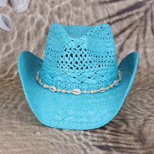 Load image into Gallery viewer, Bead Shells Band Cowboy Cowgirl Handmade Hat
