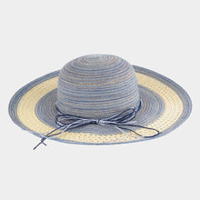 Load image into Gallery viewer, Mixed Color Straw Sun Hat With Woven Detail
