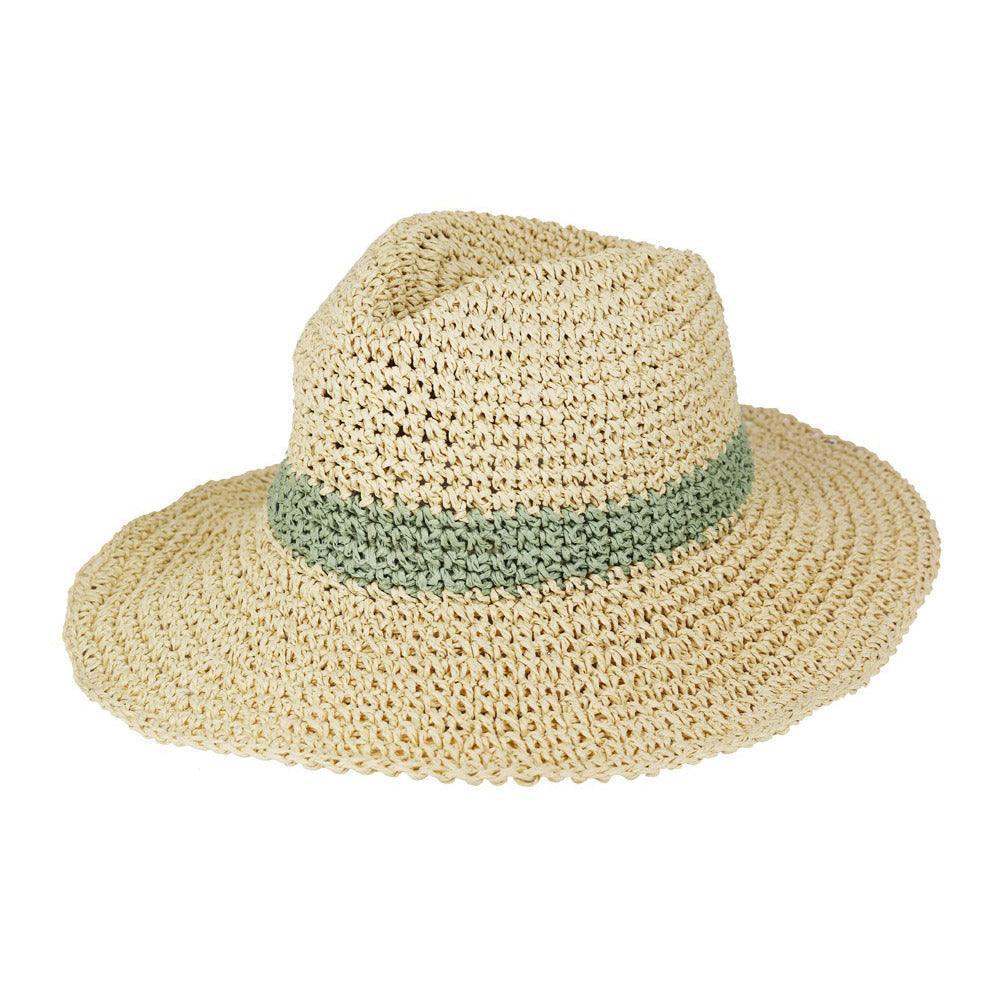 Two Ways Shapes Two Tone Straw Hat - Jewelry Store by Erik Rayo