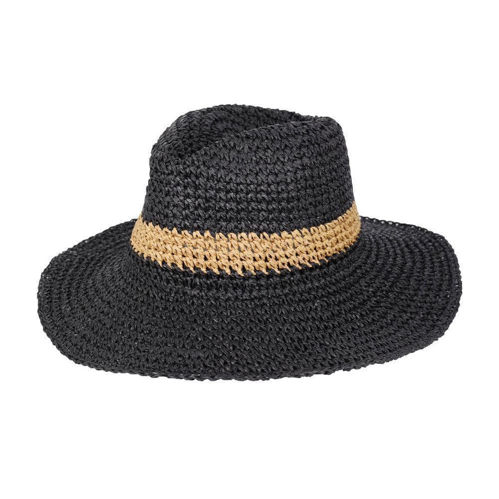 Two Ways Shapes Two Tone Straw Hat - Jewelry Store by Erik Rayo