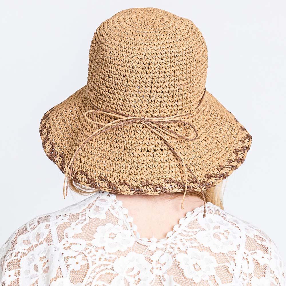 Edge Detailed Straw Bucket Hat - Jewelry Store by Erik Rayo