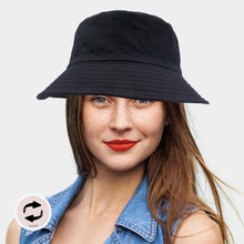 Load image into Gallery viewer, Reversible Solid Bucket Hat
