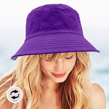 Load image into Gallery viewer, Reversible Solid Bucket Hat
