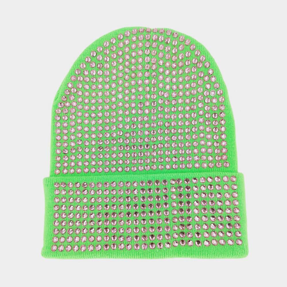 Bling Studded Beanie Hat - Jewelry Store by Erik Rayo