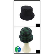 Load image into Gallery viewer, Reversible Buffalo Check Patterned Bucket Hat

