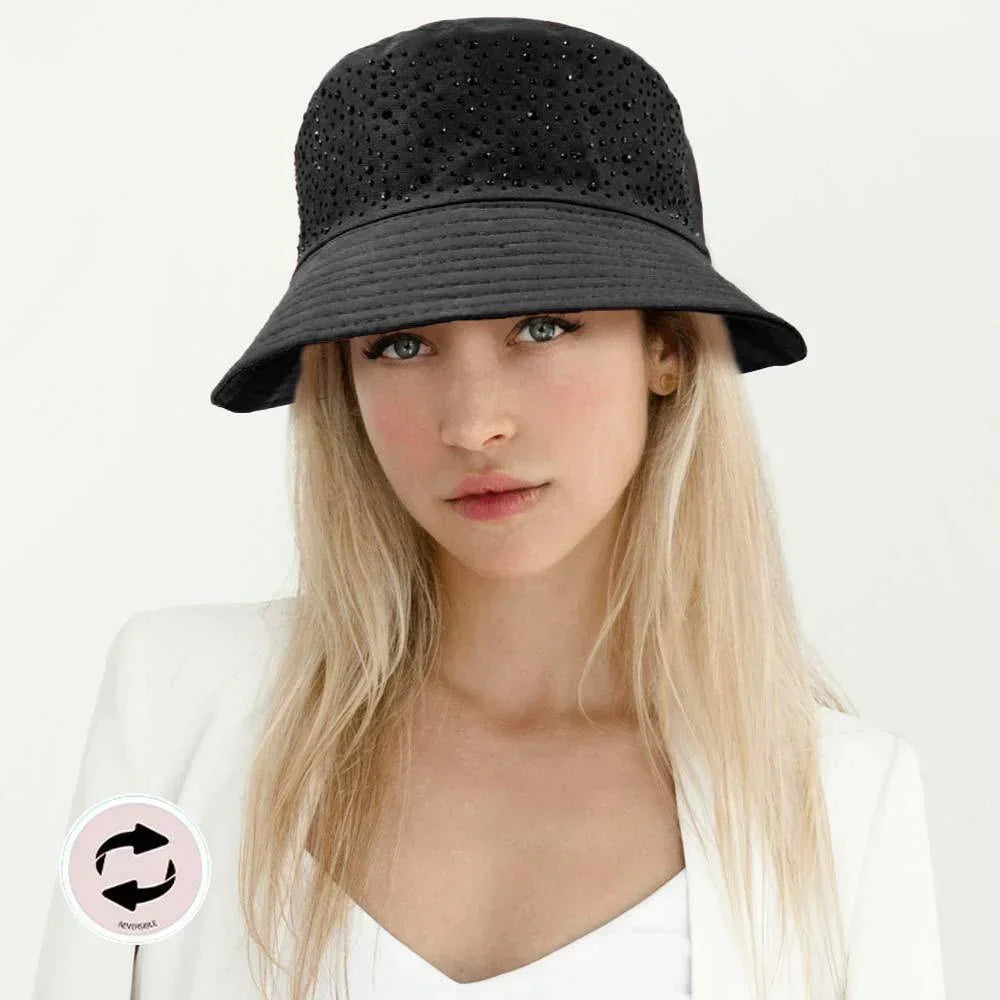 Bling Solid Reversible Bucket Hat - Jewelry Store by Erik Rayo