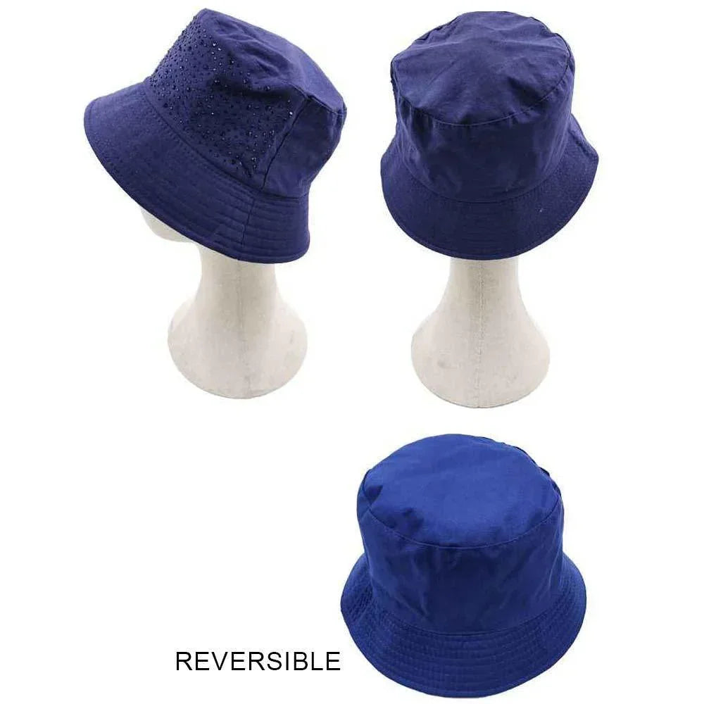 Bling Solid Reversible Bucket Hat - Jewelry Store by Erik Rayo
