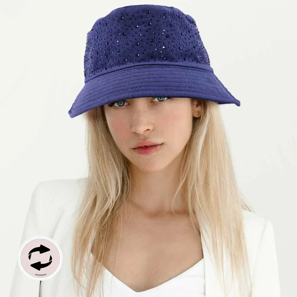 Bling Solid Reversible Bucket Hat - Jewelry Store by Erik Rayo
