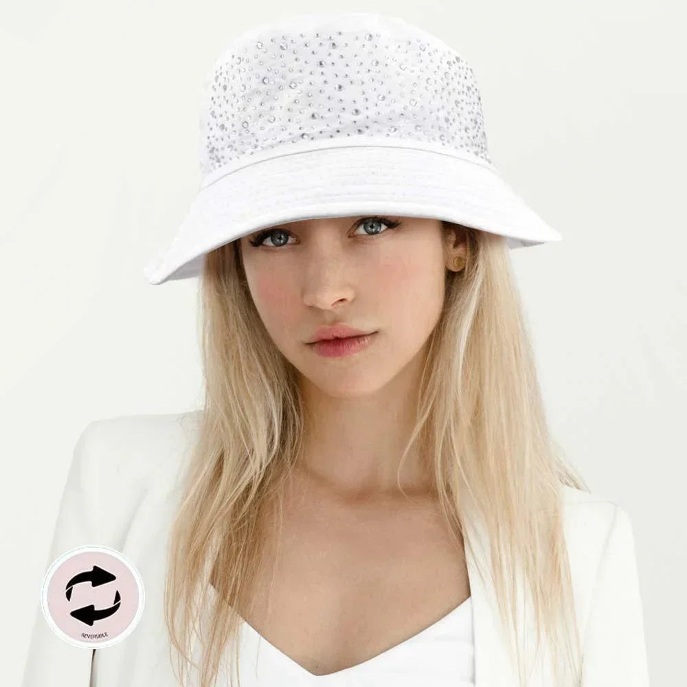 Bling Solid Reversible Bucket Hat - Jewelry Store by Erik Rayo