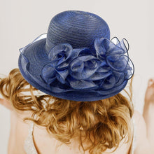 Load image into Gallery viewer, Flower Organza Dressy Hat
