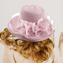 Load image into Gallery viewer, Flower Organza Dressy Hat
